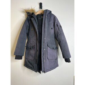 Girls Diesel Parka Coat Size 7/8 Warm Heavy Winter Coat